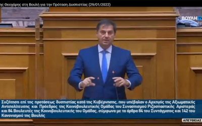 ΧΑΡΗΣ ΘΕΟΧΑΡΗΣ: ΑΠΥΘΜΕΝΟ ΘΡΑΣΟΣ ΚΑΙ ΑΧΑΛΙΝΩΤΟΣ ΑΡΙΒΙΣΜΟΣ Η ΠΡΟΤΑΣΗ ΔΥΣΠΙΣΤΙΑΣ ΤΟΥ ΣΥΡΙΖΑ